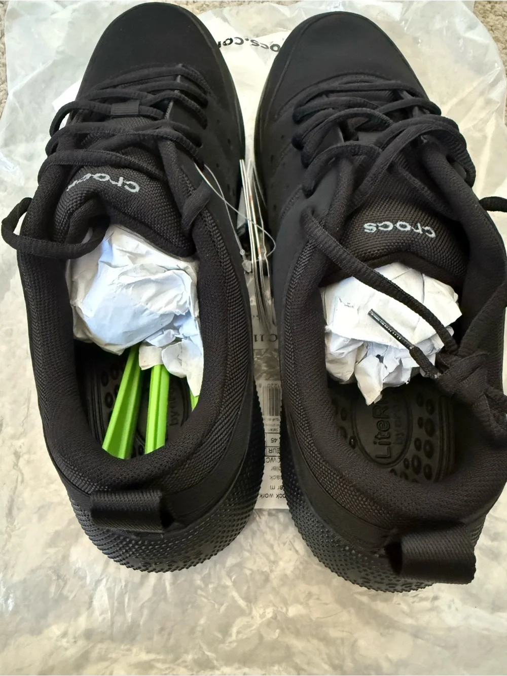 CROCS Men's Black Low-Top Sneakers